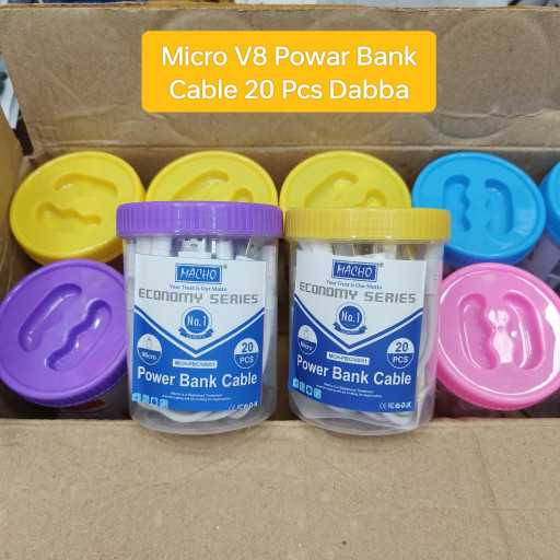 Macho Micro V8 Powar Bank Cable (20 pcs pk)