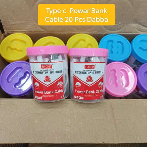 Macho Type c Powar Bank Cable (20 Pcs PK)