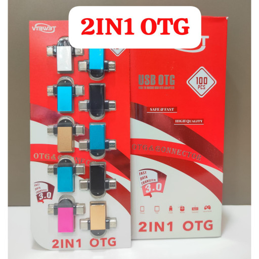 2In1 Otg Tukdi ( LD ) 10 Pcs PKT