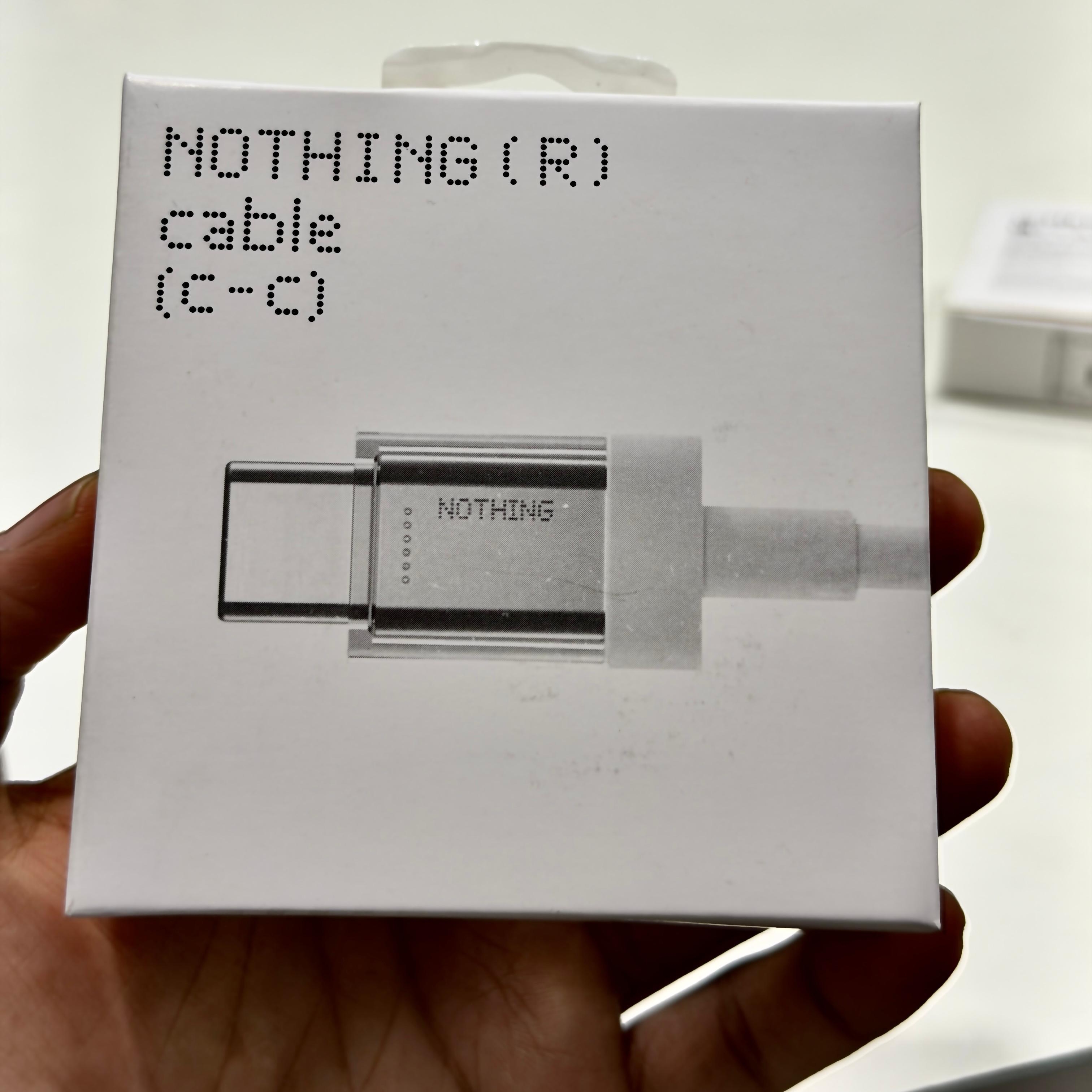 Nothing 65W Supar Fast C to C cable Box Packing 1 Year Warranty