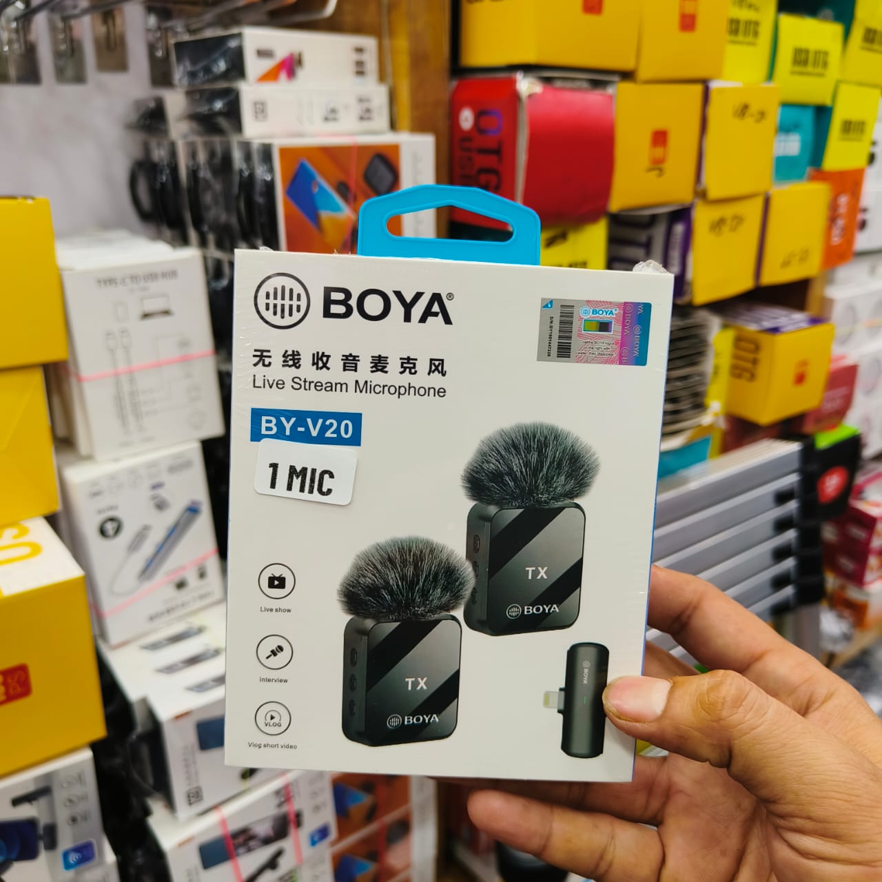 BOYA BY-V20 Wireless Live Stream Microphone (1 Mic)