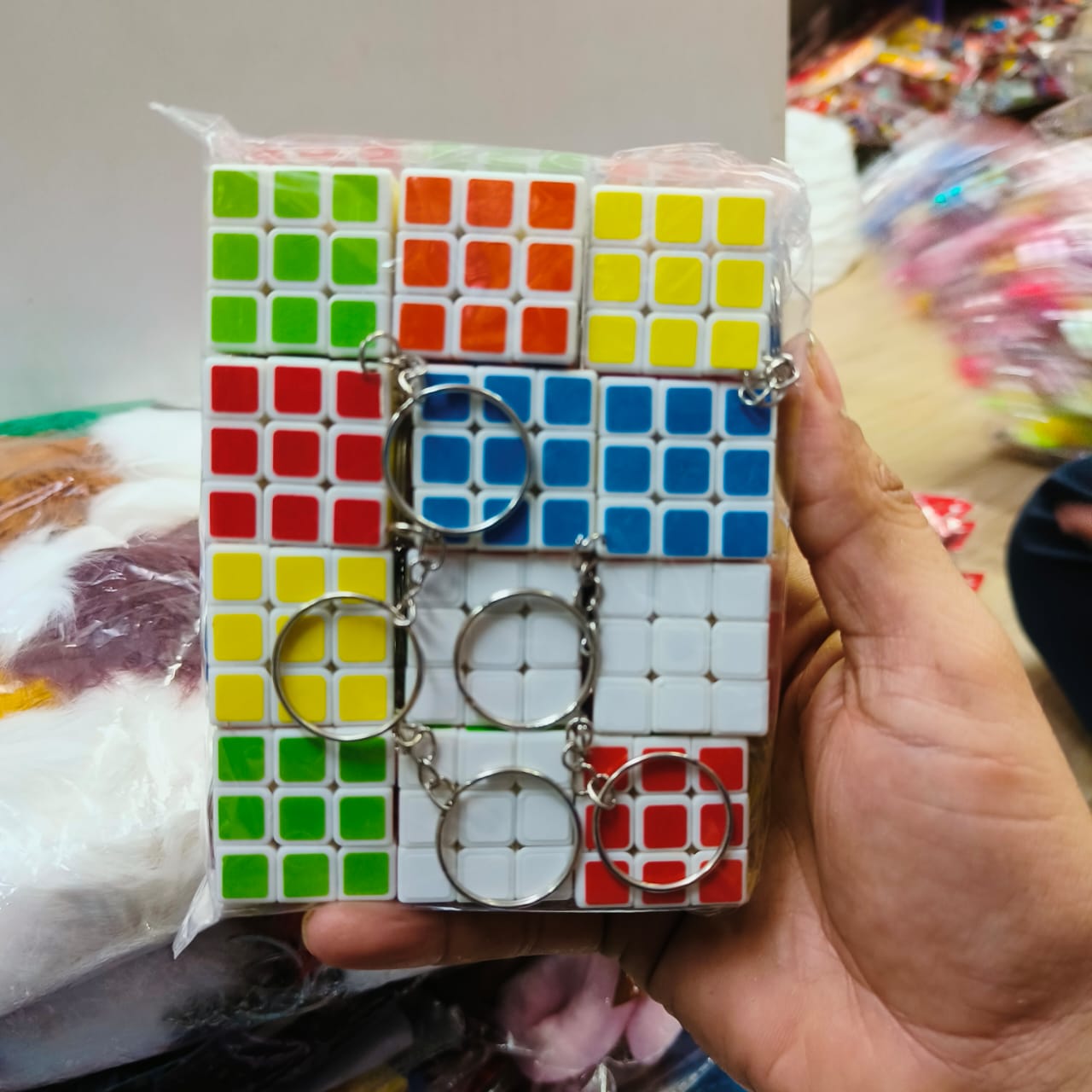 Rubik’s Cube Keychain (Mini 3×3 Puzzle Keychain