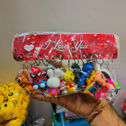 Assorted Cartoon Character Keychains / Cute Cartoon Figure Keychains