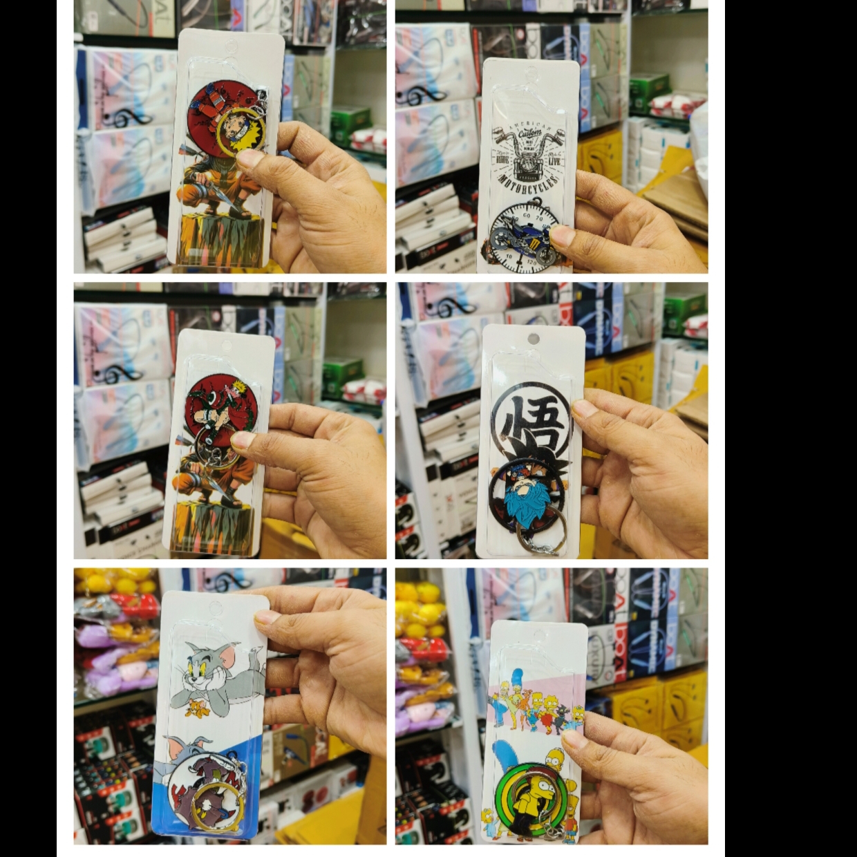 Naruto Spinner Keychain / Rotating Anime Keychain