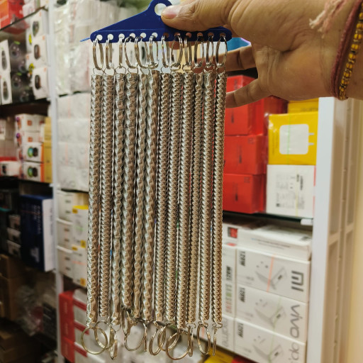 Spring Coil Metal Keychain (Spiral / Flexible Keychain)