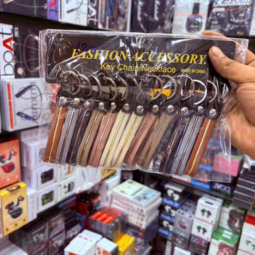 Leather Strap Keychain – Multi Color