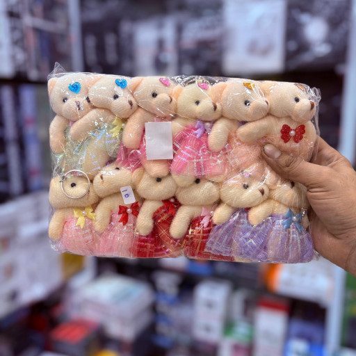 Cute Mini Teddy Bear Keychain (Dress Style) ItamNo10