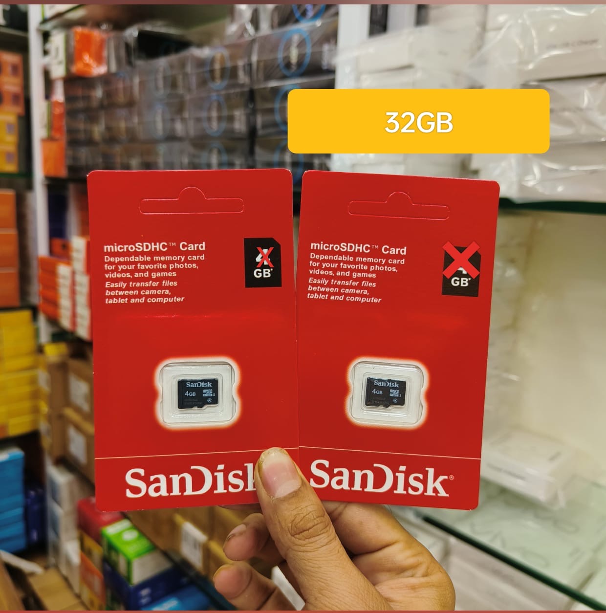 SanDisk 32Gb Memory Card ( 1 Year Warranty )