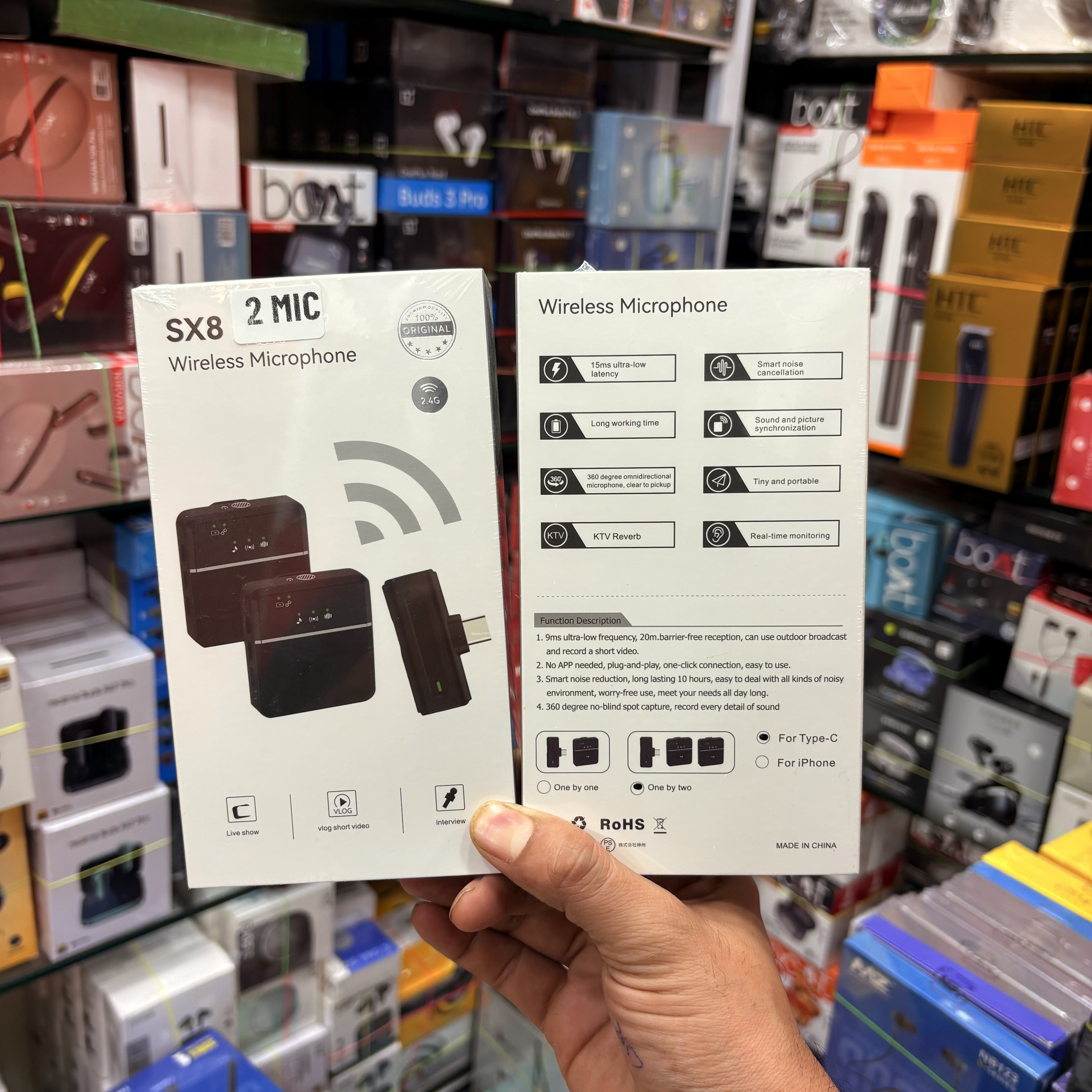 SX8 Dual Wireless Microphone (2 Mic System