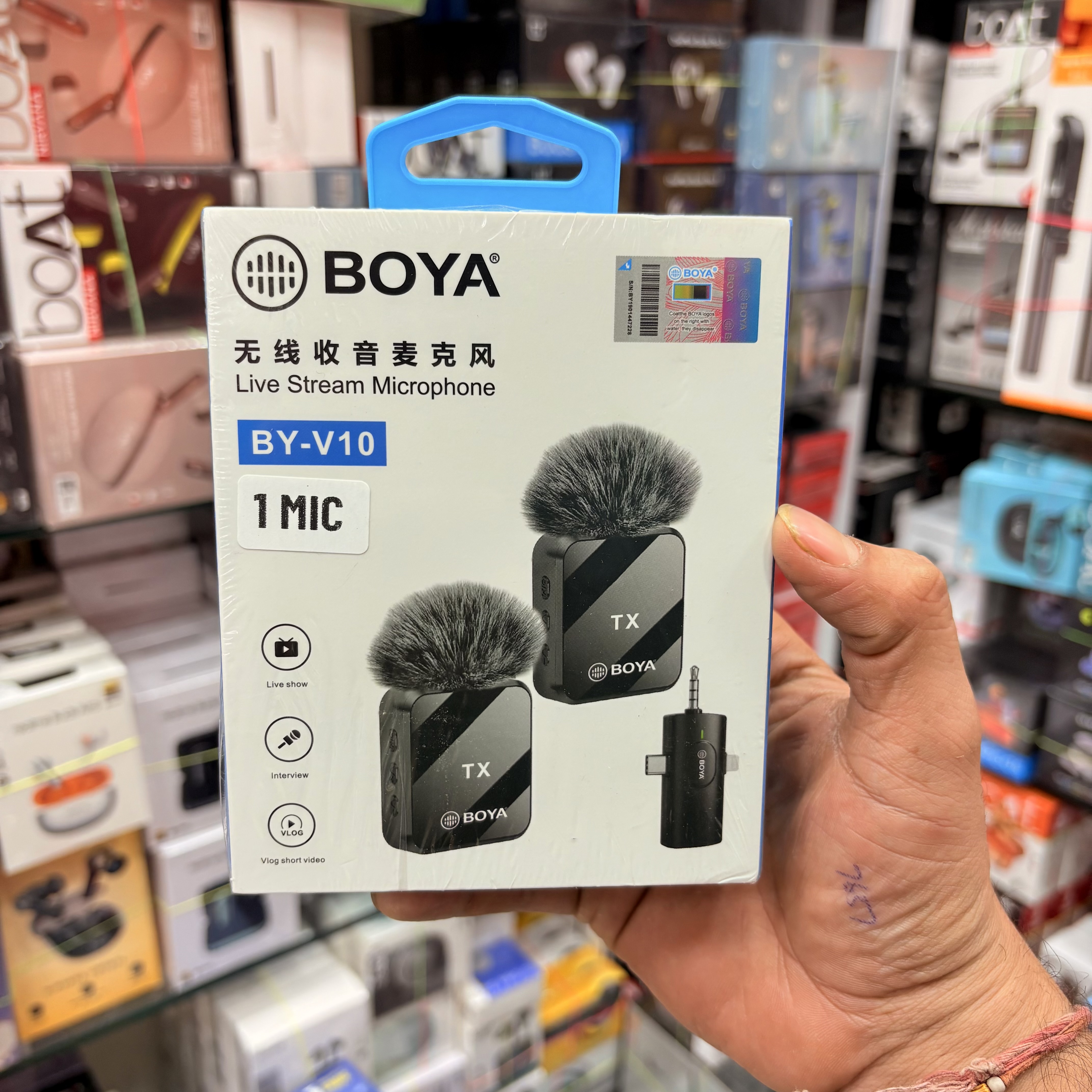 BOYA BY-V10 Wireless Live Stream Microphone (1 Mic)