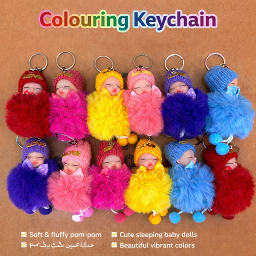 Coloring Keychain Dall With Feet