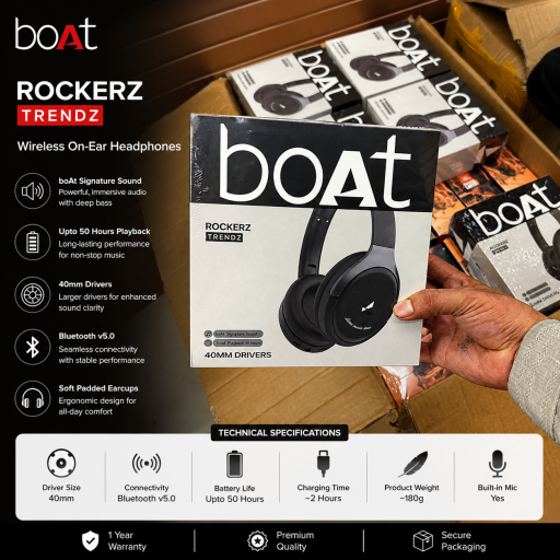Boat Rockerz Trendz Wireless Bluetooth Headphones