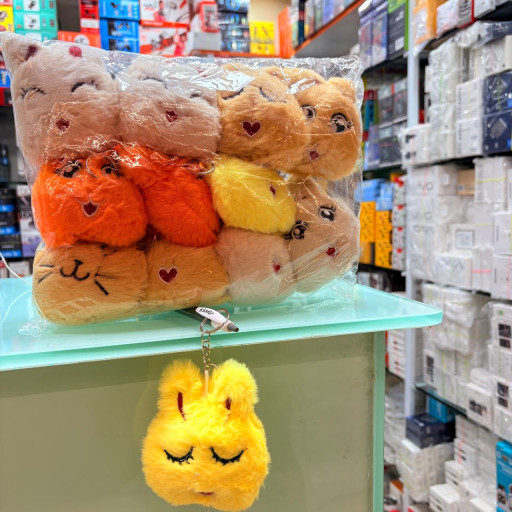Cute Fur Bunny Keychain