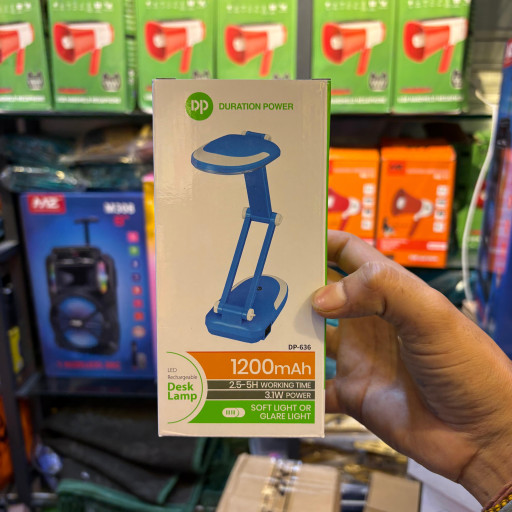 Duration Power Rechargeable LED Desk Lamp