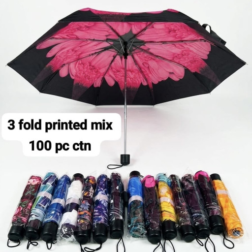 3 Fold Umbrella Printed Mix Desain