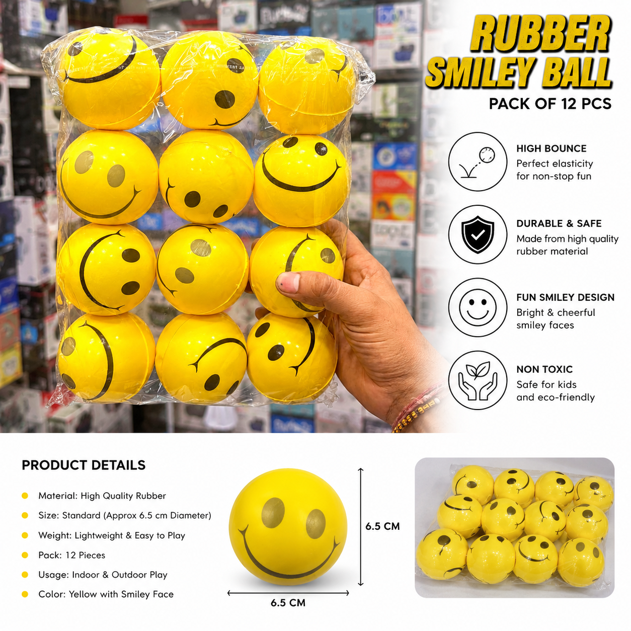 Round Yellow 🟡 Ball Baby 🐥 Ball