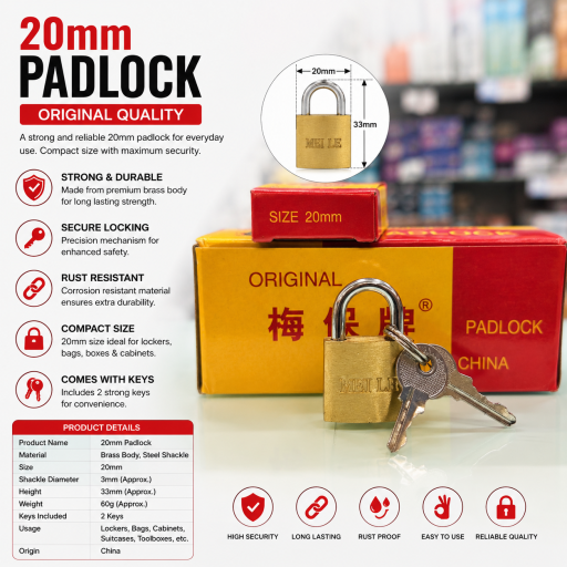 20MM Pad Lock