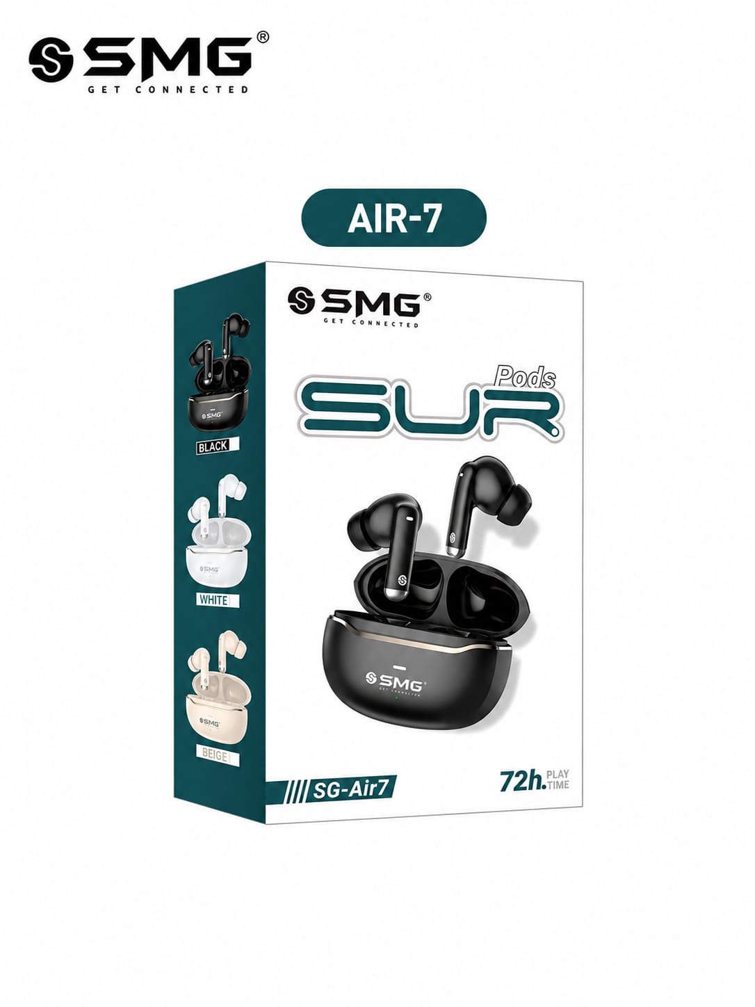 SMG Air7 Sur Pods 72H Wireless Bluetooth Ear buds 6M Warranty