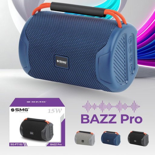 SMG BAZZ Pro 15W Wireless Bluetooth Speaker