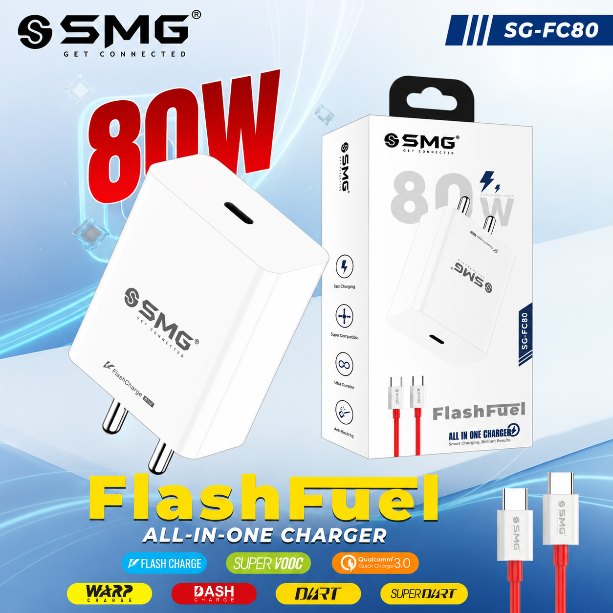 SMG FC80 80W Flash Fuel Mobile Charger