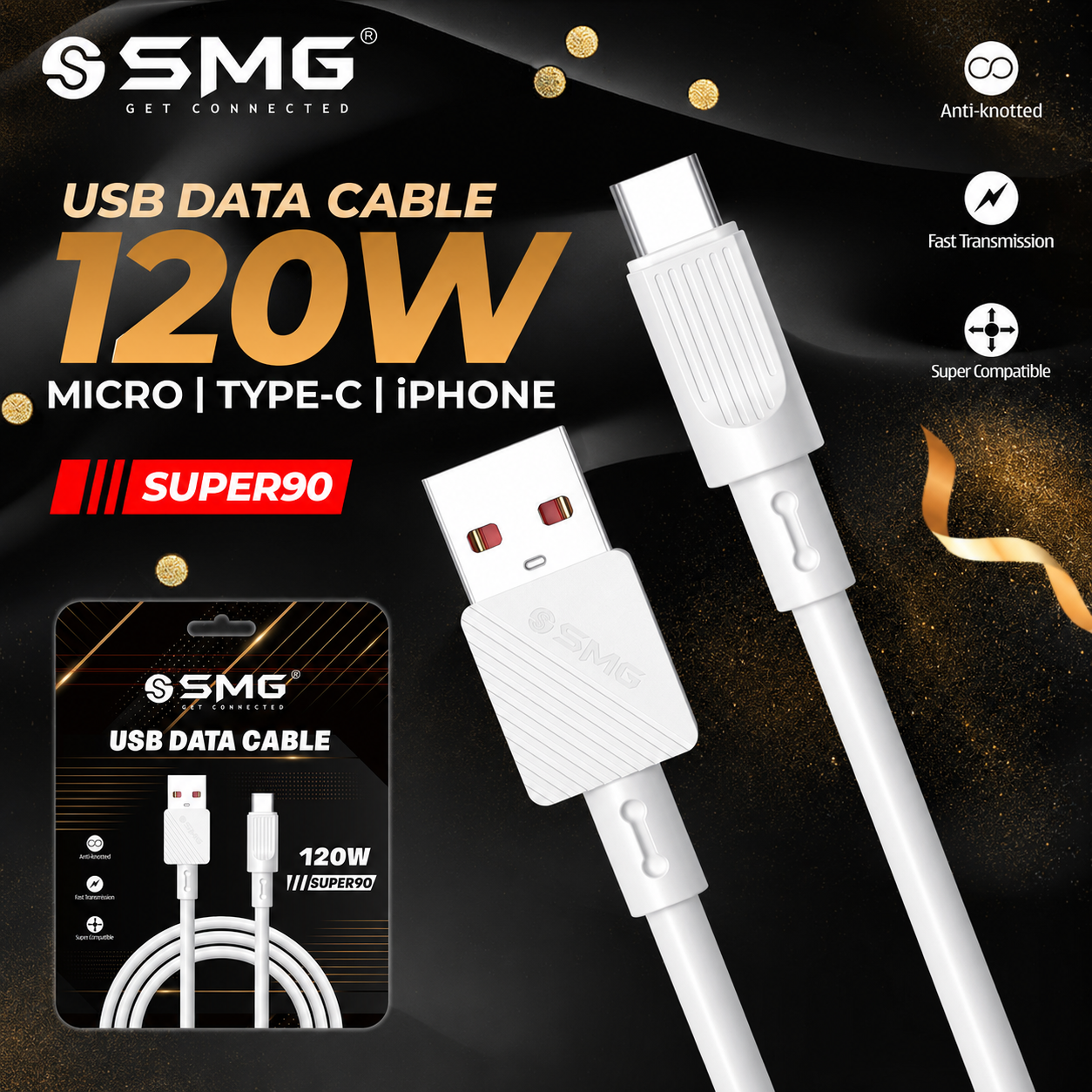 Smg Supar90 Type c 120W Data Cable
