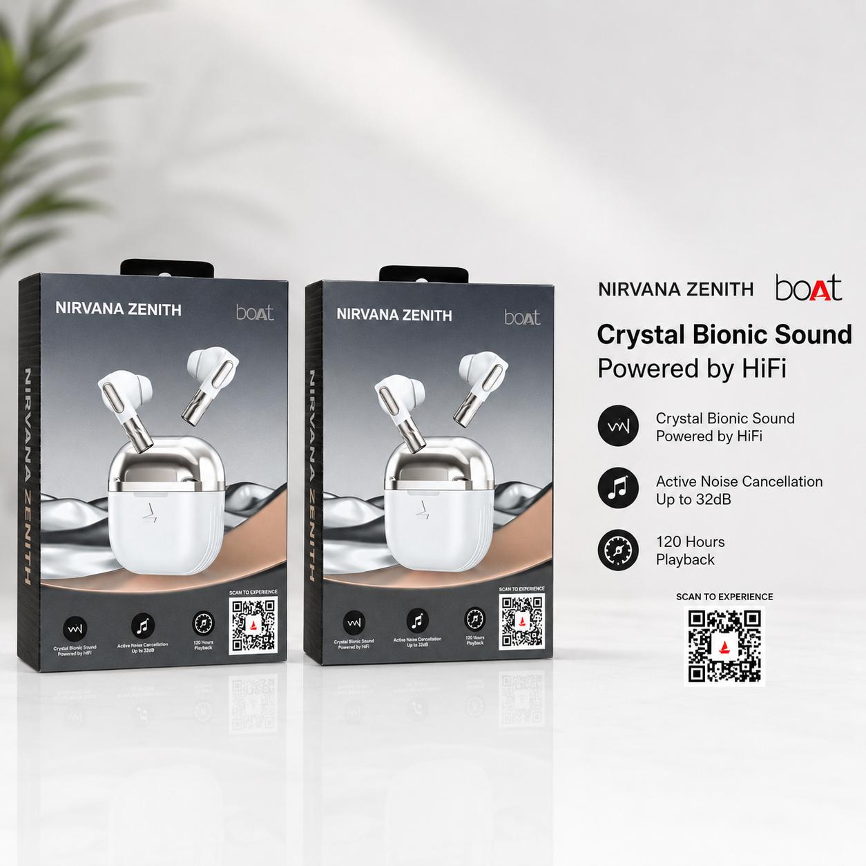 BOAT NIRVANA ZENITH Ear Buds Hard Packing High Quality