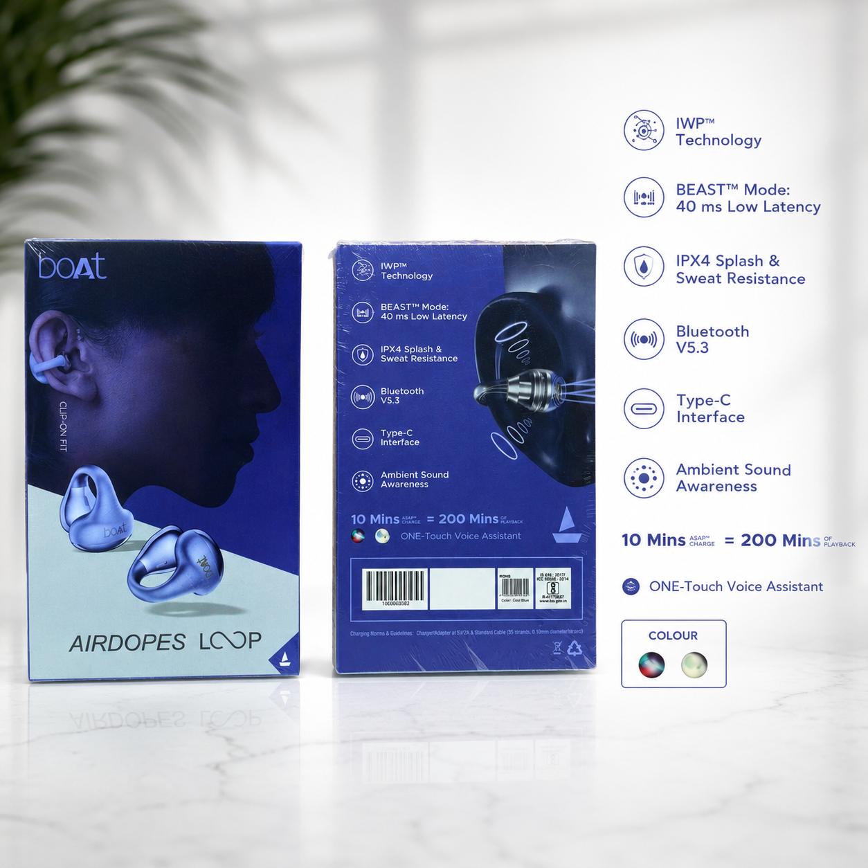 BOAT AIRDOPS LOOP Ear Buds High Quality