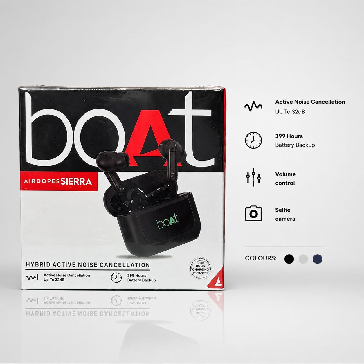 BOAT AIRDOPS SIERRA Ear Buds Hard Packing