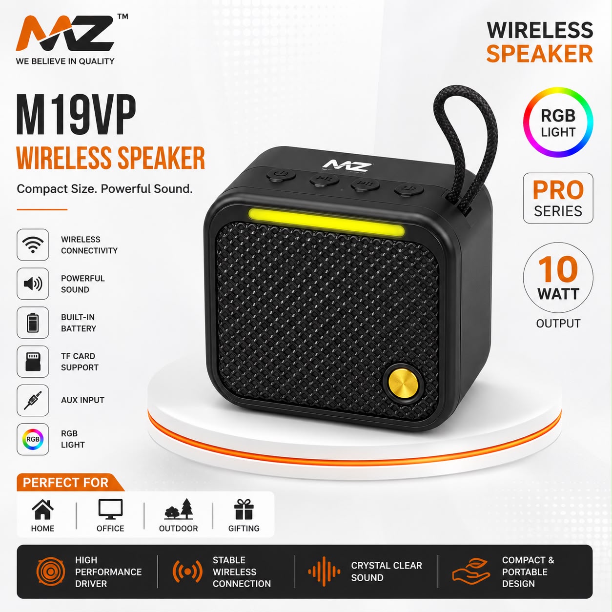 MZ M19VP Pro Wireless Speaker High Quality Sounds
