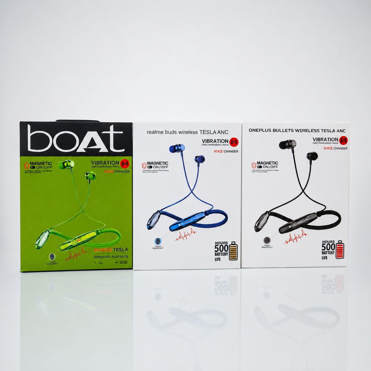 Boat One plus Relame 500H Megnetic On Off Voice Changer Neckbend