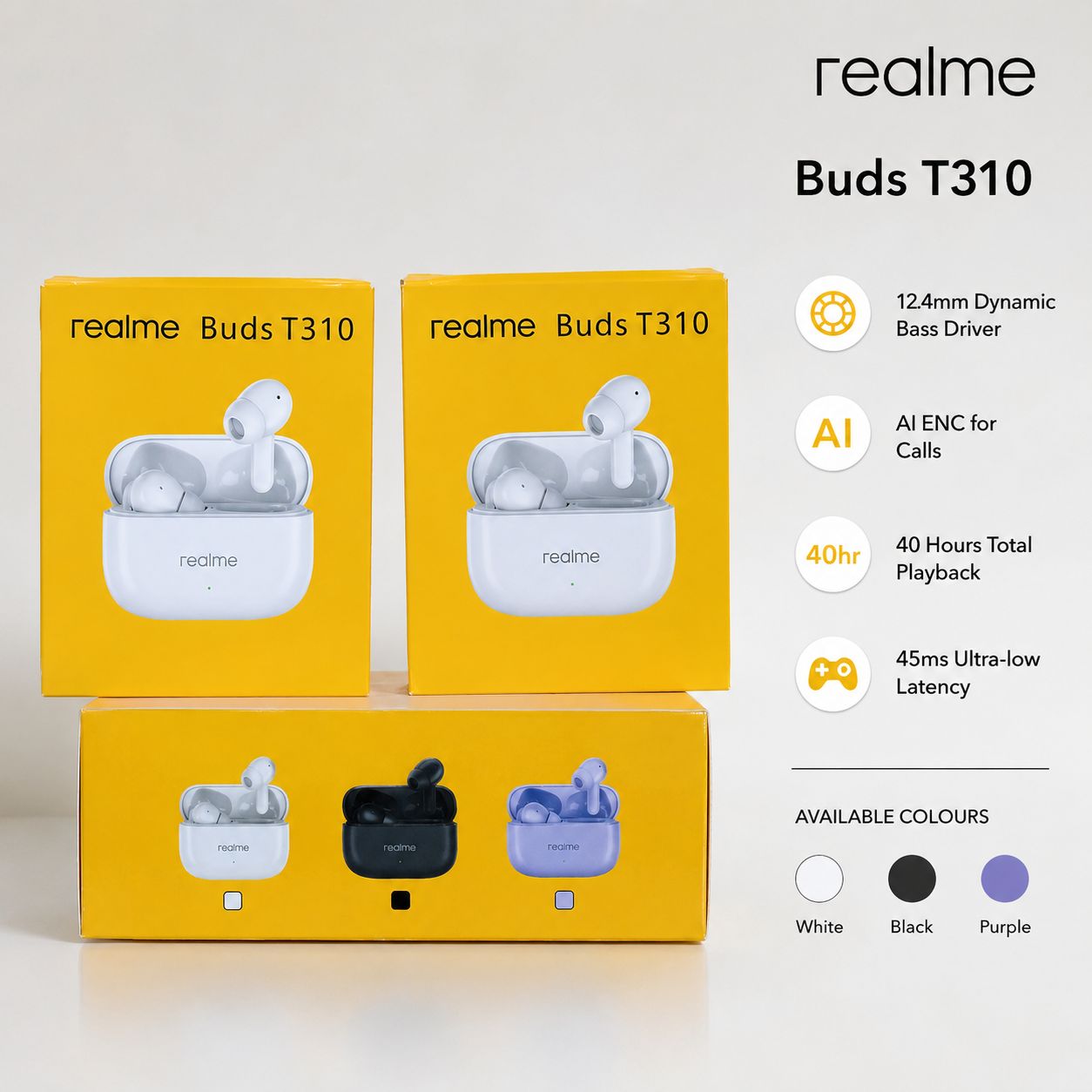 Realme Buds B310 Ear Buds Hard Packing