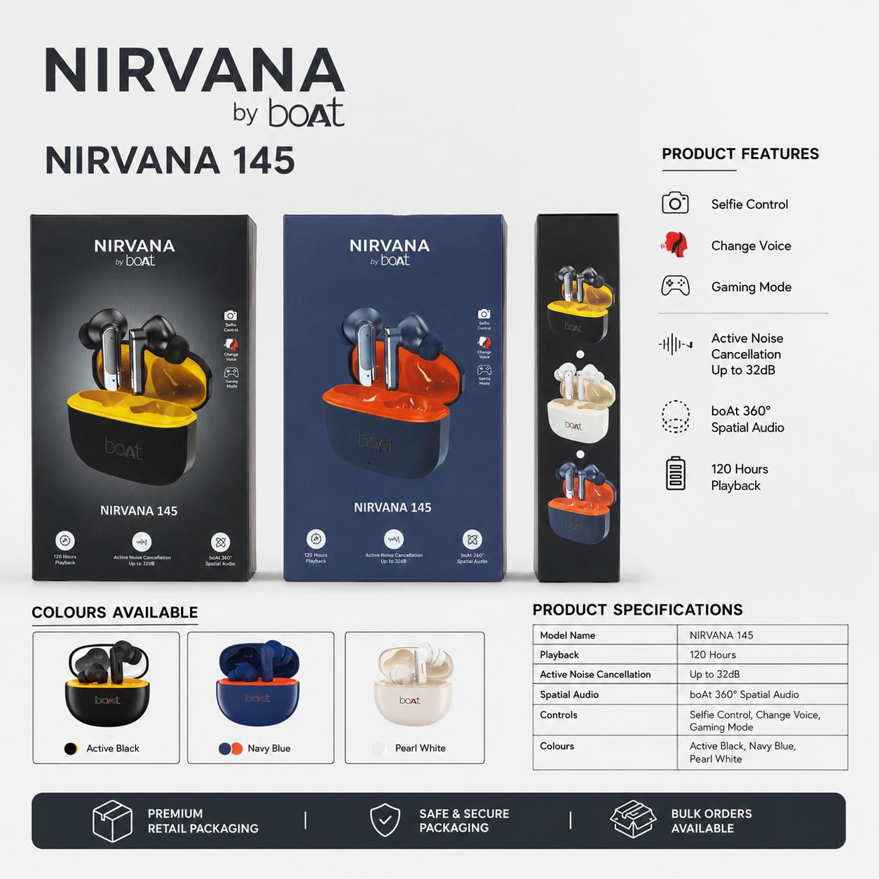 BoAt Nirvana 145 Ear Buds