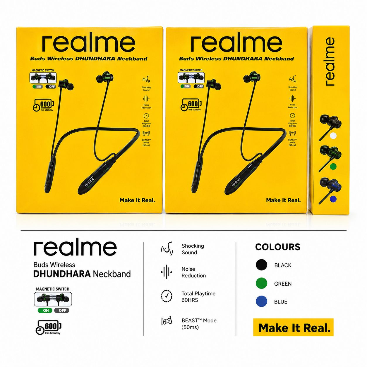 Realme Boat Jbl Dhundhara 600H Megnetic Neckbend