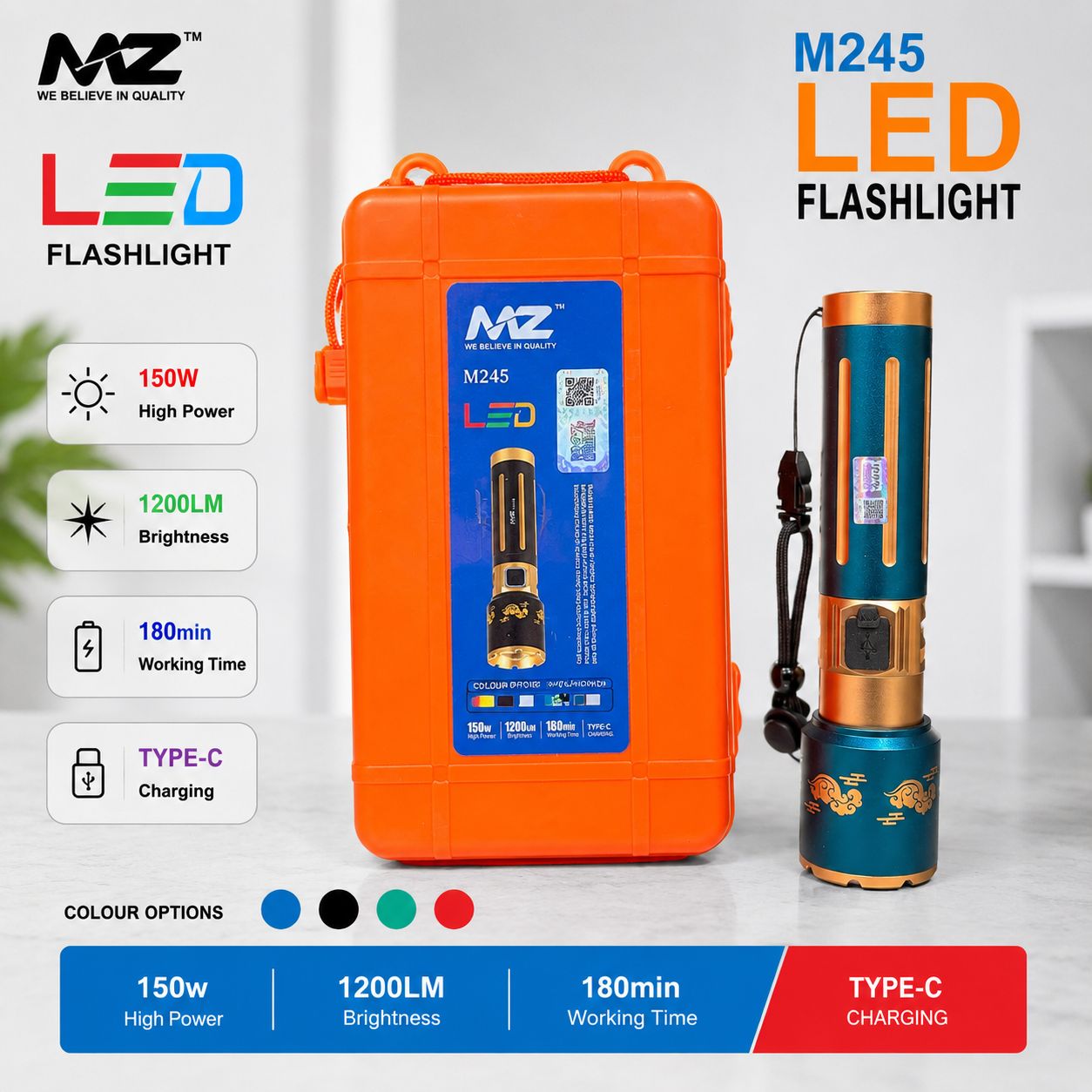 MZ M245 Led Torch High QTY 🔦