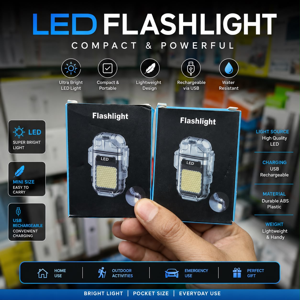 Flash Light With Laiter