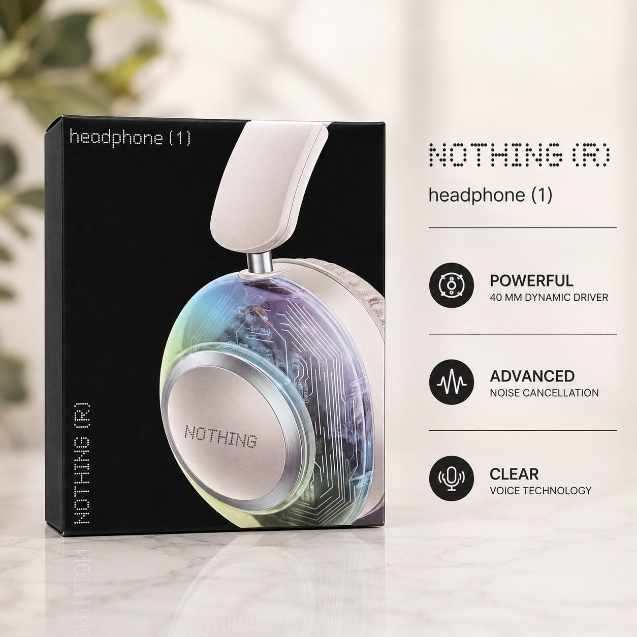 Nothing 1 Wireless Bluetooth Big Headphones
