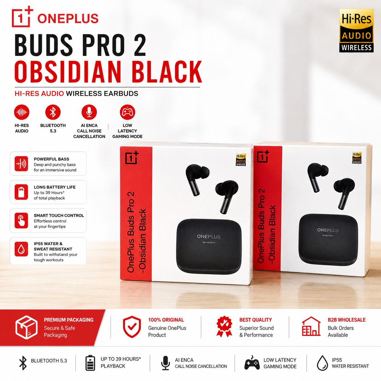 One Plus Buds Pro2 Wireless Bluetooth Ear buds