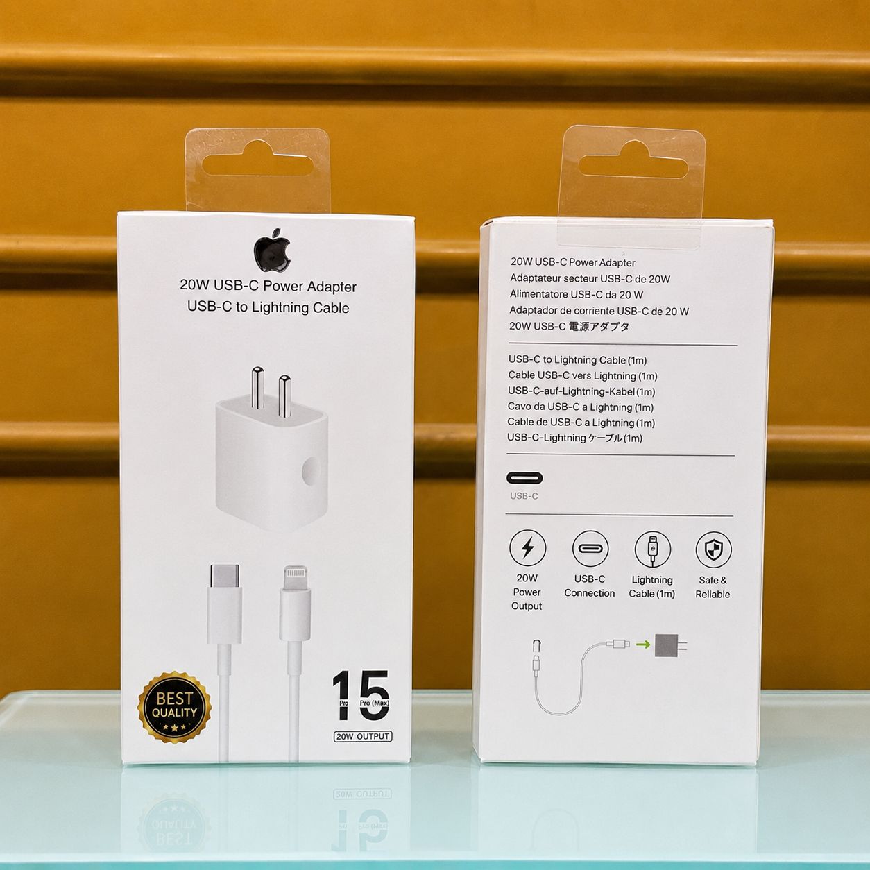 20W USB-C Power Adapter with USB-C to Lightning Cable (for iPhone 14 Pro / 14 Pro Max)