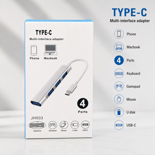 Type c To 4Usb Prot Hub