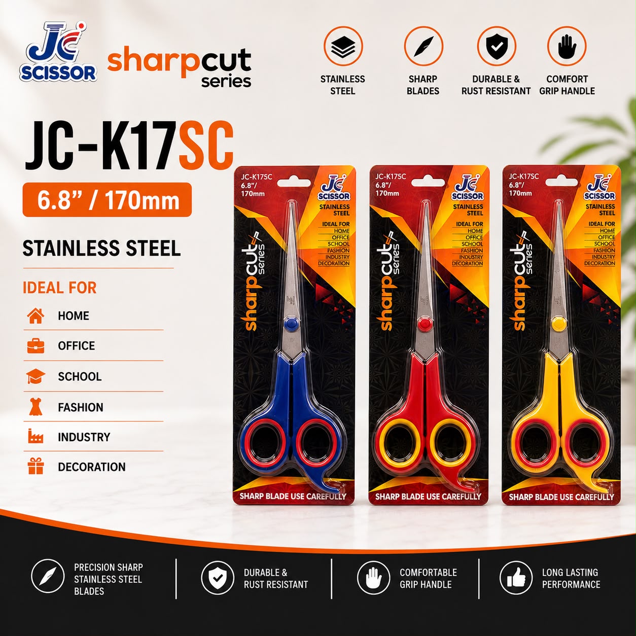 JC Sharp Cut Series Scissors (JC-K17SC) Kesi