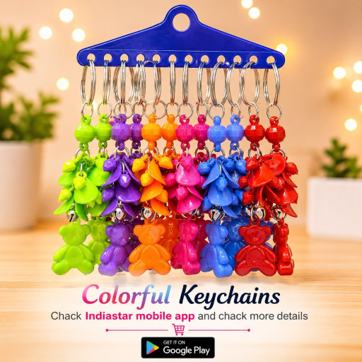 Colorful Teddy Bear Keychain K5