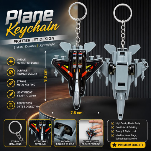 Plane Keychain 12 Colour