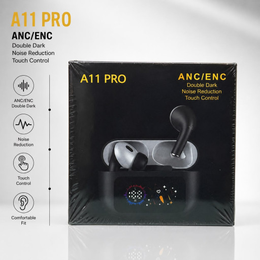 A11 Pro Black Ear Buds