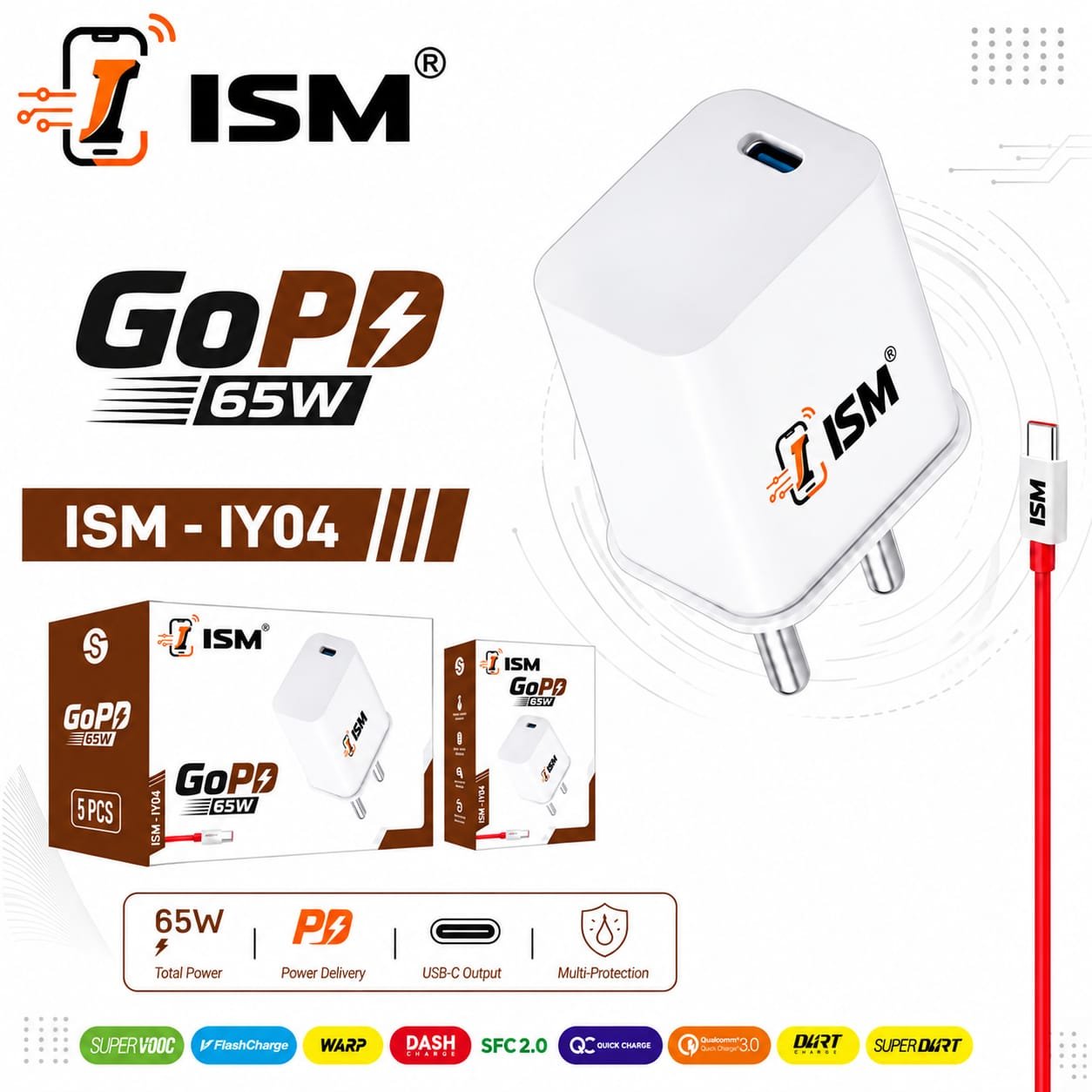 ISM IY04 GoPZ 65W Charger