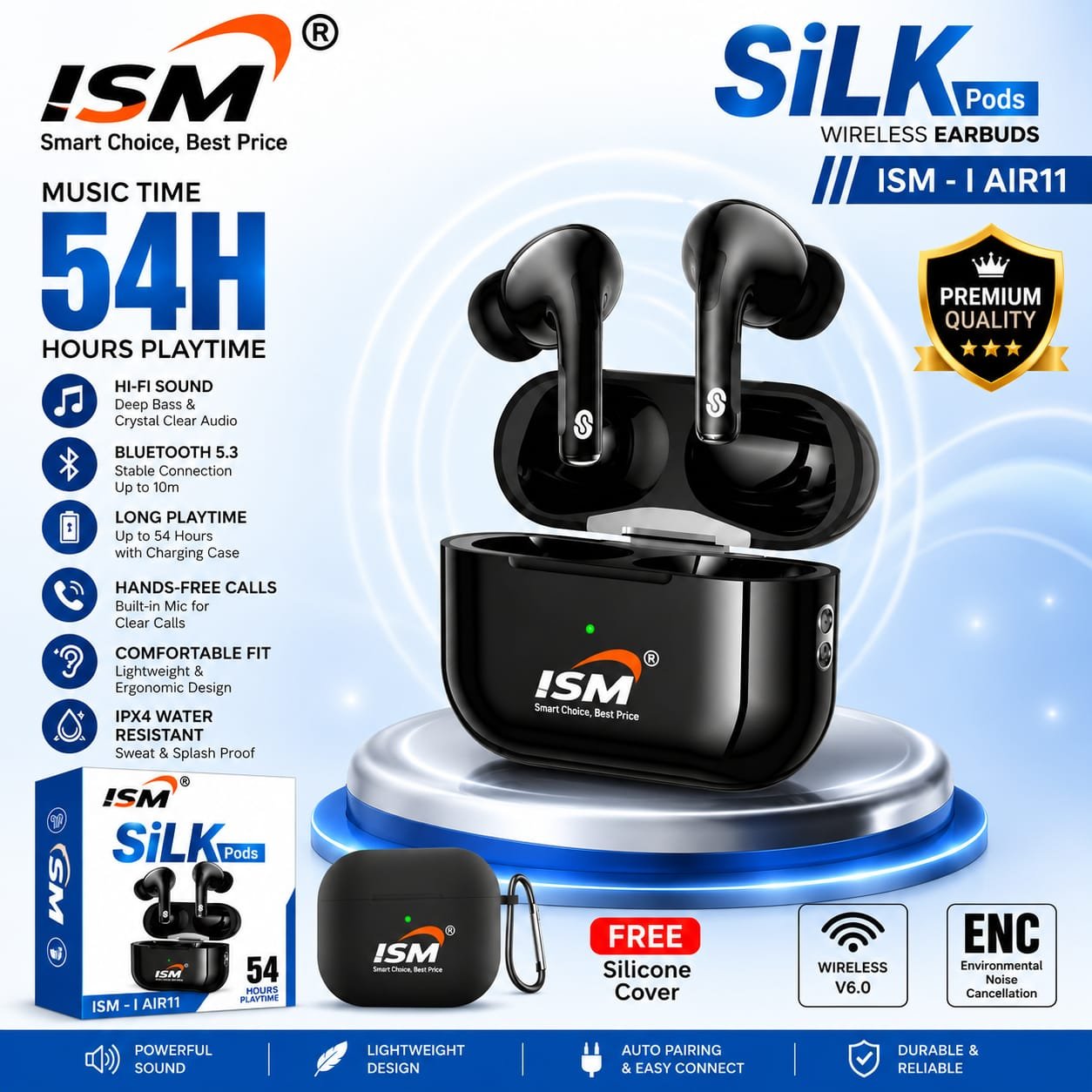 ISM IAIR11 Silk Pods 6M Warranty