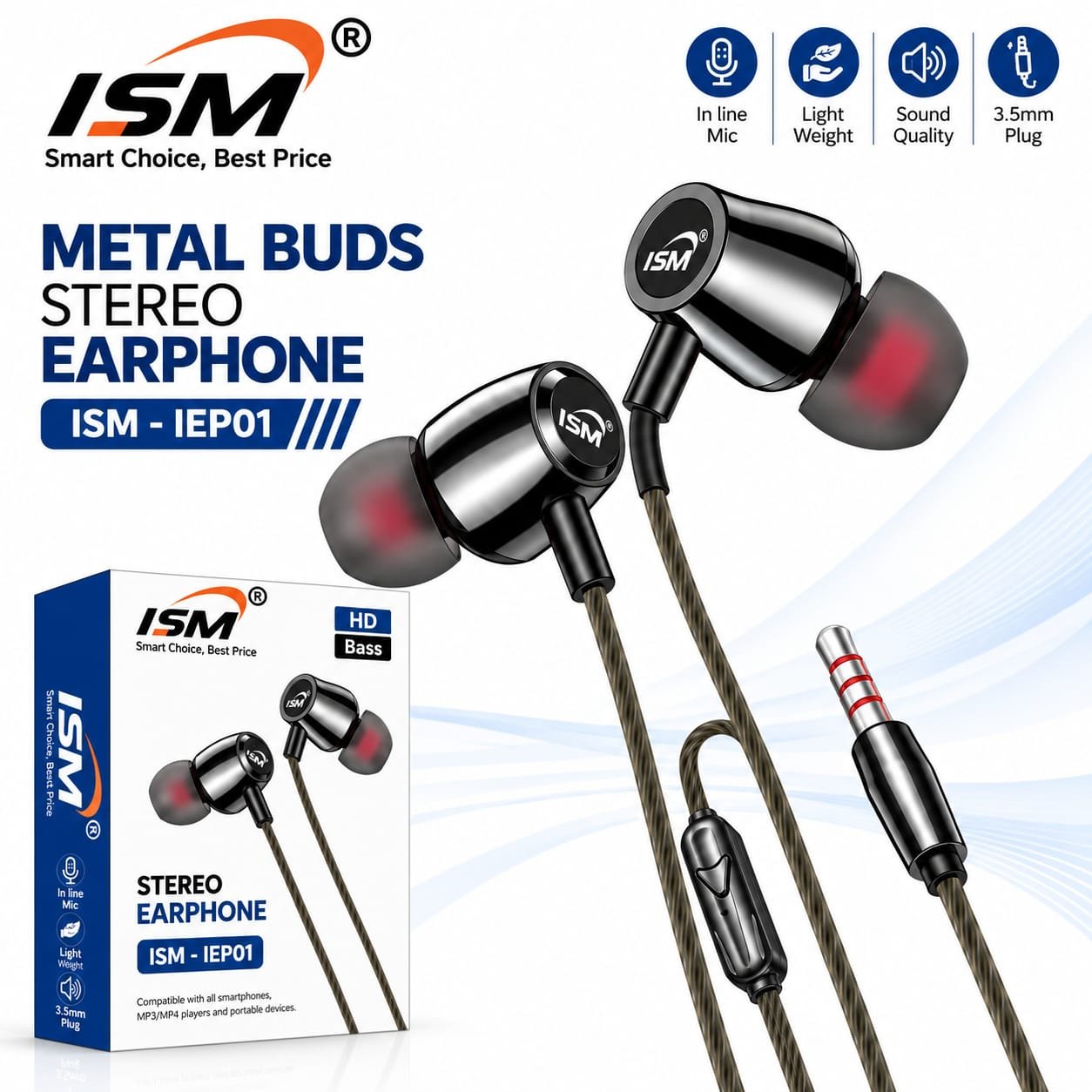 ISM IEP01 Champ Megnetic Earphone