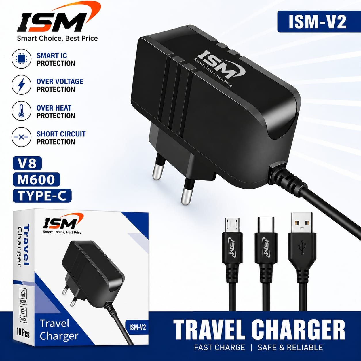 ISM V2 Sm Gold Keypad V8 Mobile Charger (1 Year Warranty)