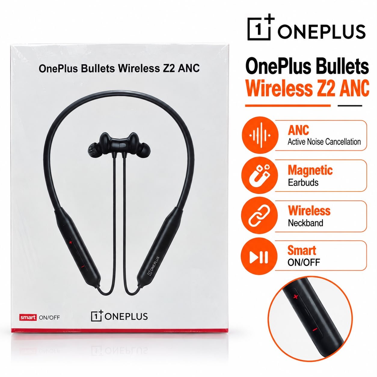 One plus Z2 Wireless Bluetooth Neckband
