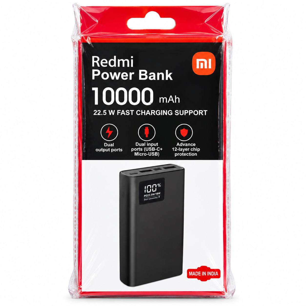 Redmi Power Bank 10000mAh (10W Fast Charging) Care Quality