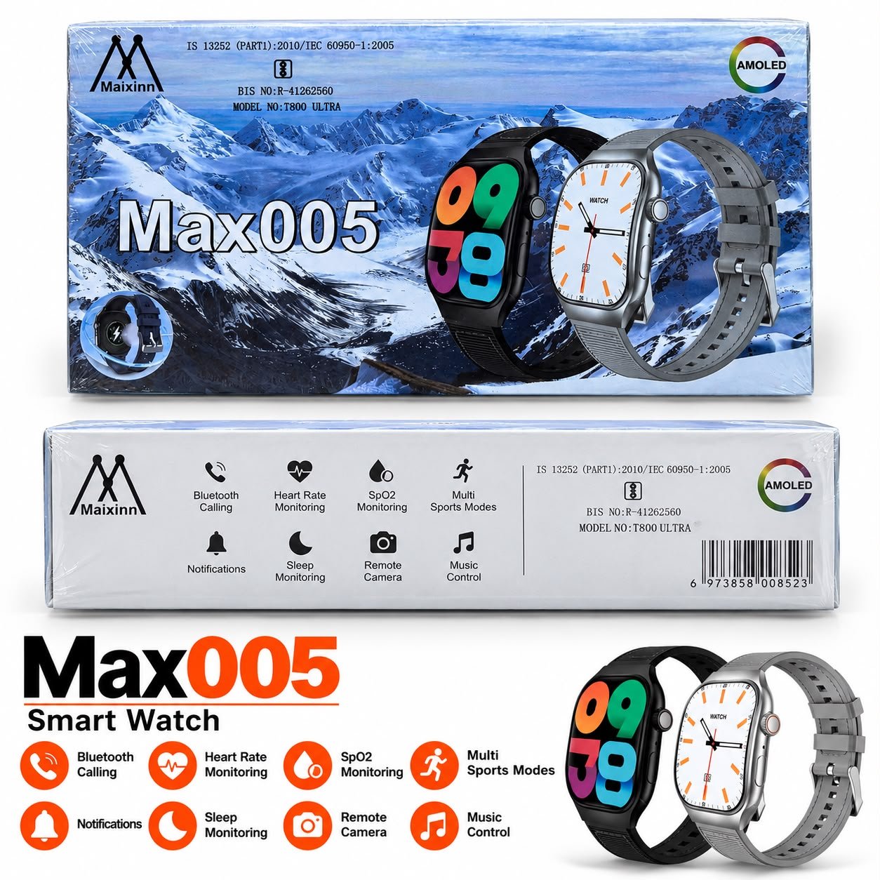Max005 Smart Watch ⌚ High Quality